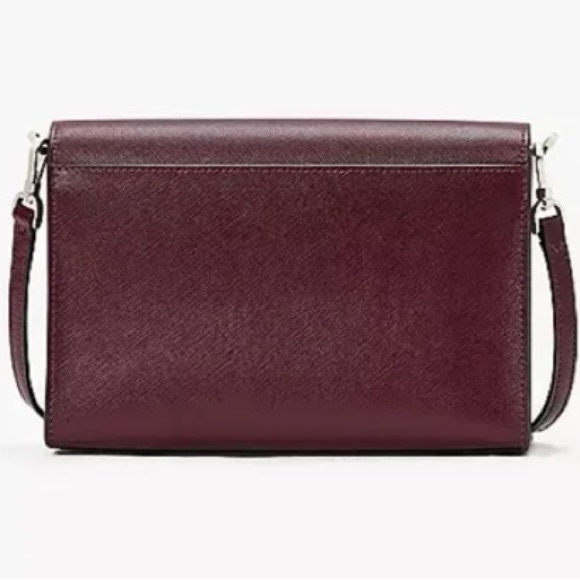 SOLD Madison Flap Convertible Crossbody Purse Wine - Kate Spade - Picture 4 of 4